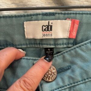 CAbi mint skinny jeans size 4
